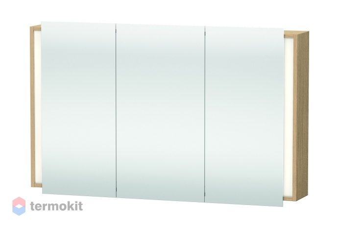 Зеркальный шкаф Duravit Ketho 120 с подсветкой Натуральный дуб KT753303030