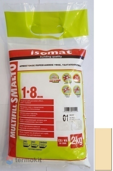 Затирка Isomat Multifill Smalto 1-8 Светлая охра 16 (2 кг)