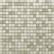 Мозаика Caramelle Mosaic Pietrine 4mm Travertino Silver Pol (1,5x1,5) 30,5x30,5