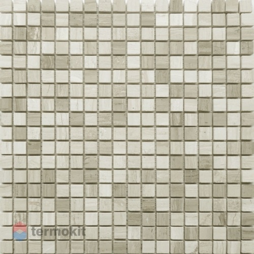 Мозаика Caramelle Mosaic Pietrine 4mm Travertino Silver Pol (1,5x1,5) 30,5x30,5