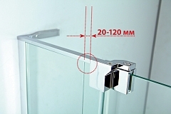 Душевой уголок Cezares Slider 1950x900x900 хром SLIDER-A-2-90/100-C-Cr