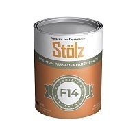 Stölz F14 Фасадная шелковисто-матовая универсальная краска, База C, 0.9 л
