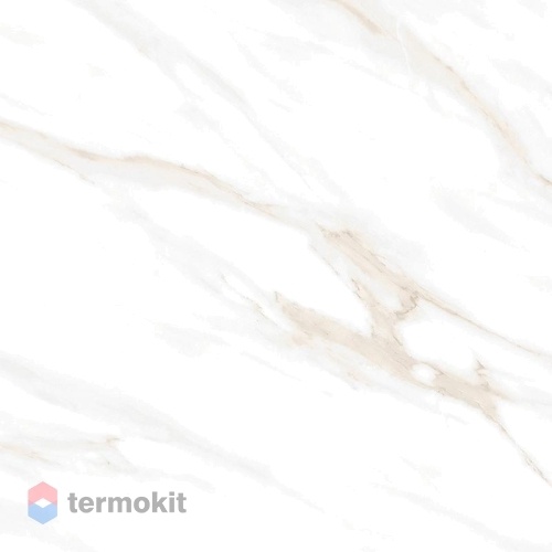 Керамогранит Ceradim Calacatta Clarity Gold белый 60х60 Матовый