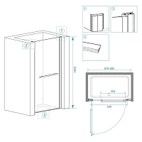Душевая дверь RGW PA-02 Passage 800х1850 хром 41080308-11 УЦЕНЕННЫЙ