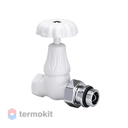 SR Rubinetterie Клапан прямой Old Style 1/2" белый, 0338-1500VC0A