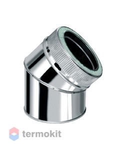 Отвод Bofill CDP 125/45 для дымохода (утеплённая нерж.)
