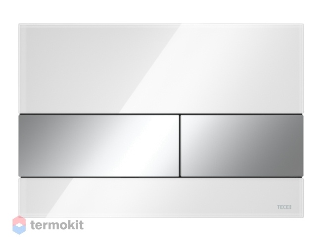 Клавиша смыва TECE Square стеклянная белая/хром глянец 9240802