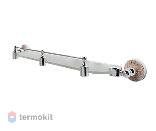 Полка стеклянная с бортиком WasserKRAFT Nau K-77044