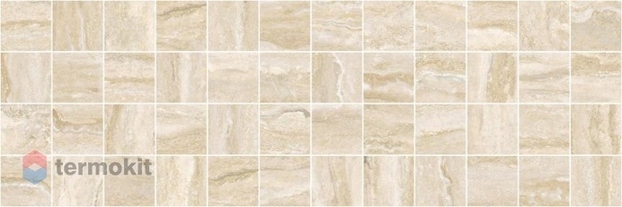 Керамическая плитка Laparet Glossy Декор мозаичный бежевый MM11189 20х60