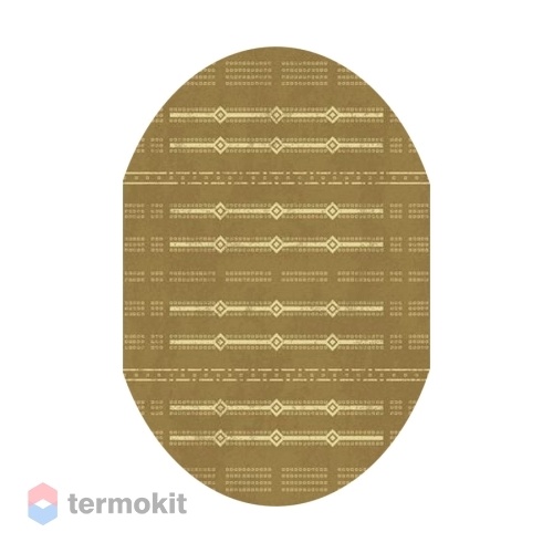 Ковёр Kitroom Флурлюкс (Сизаль) 80x150 овальный бежевый/коричневый 51020 50122