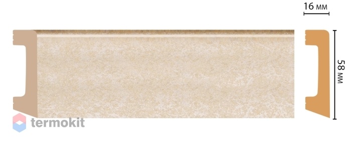 Плинтус цветной Decomaster D234-18D ДМ