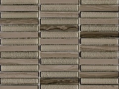 Керамическая плитка Lantic Colonial Mosaico Time Text Linear Silver Wood Мозаика 30,5x30