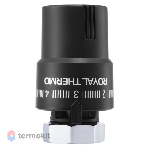 Royal Thermo Термоголовка жидкостная M30 x 1.5 черная RTO 08.03