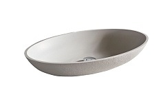 Раковина накладная ACQUABELLA LAVABO ON-TOP OVAL 58 BLANCO