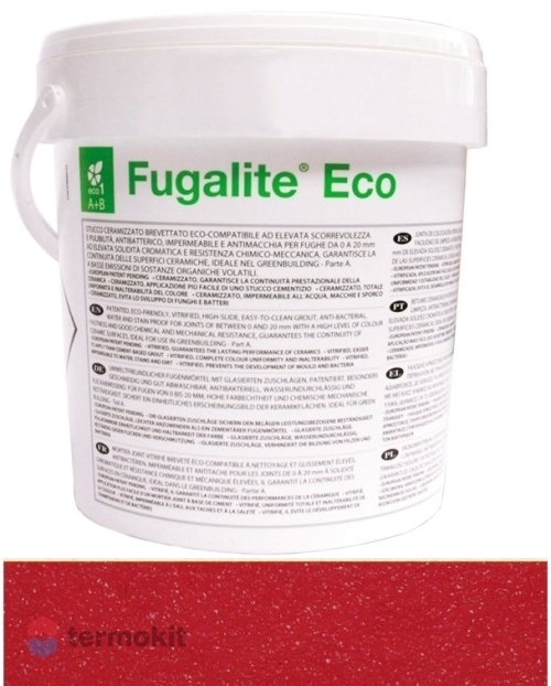 Затирка Kerakoll Fugalite Eco эпоксидная 21 Rosso (3 кг ведро)