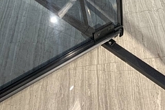 Душевой уголок Black&White Stellar Wind 1950x900x900 (тонированное серое стекло) черный матовый S815 BG-900x900