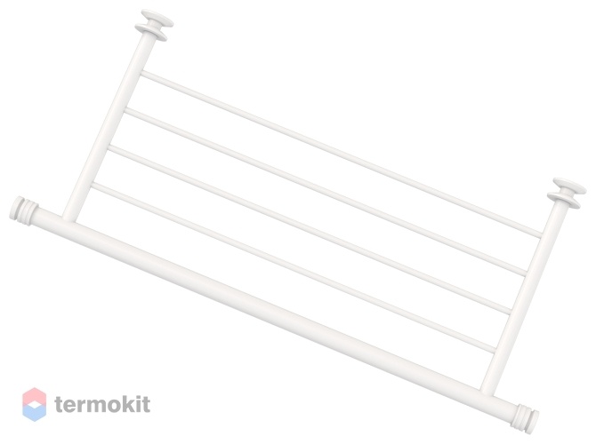 Полка прямая 4П н/ж для ДР Сунержа 470мм матовый белый