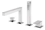 Смеситель на борт ванны Cezares PORTA черный матовый PORTA-BVDM4-NOP