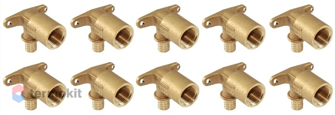 Угольник настенный Рехау Rautitan RX+ длинный вр 16-Rp1/2, 10 шт