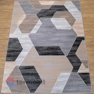 Ковёр Kitroom Лайла де Люкс 100x200 прямоугольный серый 15758 10734