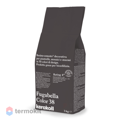 Затирка Kerakoll Fugabella Color полимерцементная 38 (3 кг мешок)
