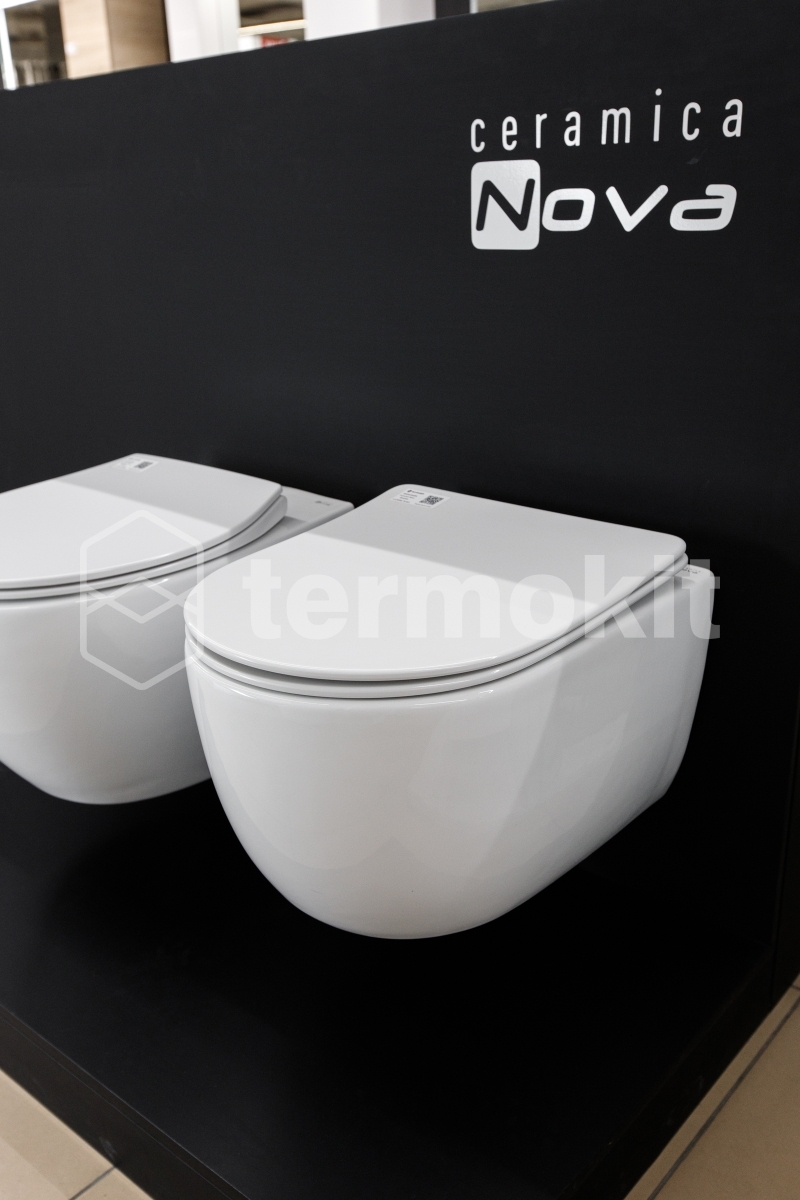Унитаз подвесной Ceramica Nova PLAY с сиденьем микролифт CN3001 ...
