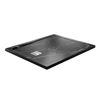 Душевой поддон WasserKRAFT Neime 1200x1000x40 мрамор черный 19T10 (декоративная накладка в комплекте)