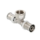 Пресс-фитинг тройник с переходом на внутреннюю резьбу Valtec 26 х 1/2" х 26