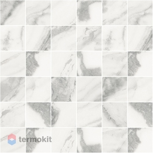 Керамическая плитка Laparet Silver Мозаика белый 30х30
