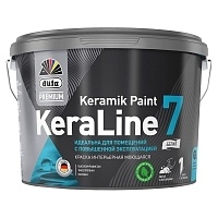 Düfa Premium KeraLine Keramik Paint 7, Интерьерная моющаяся краска для стен и потолков матовая, База 1 9 л