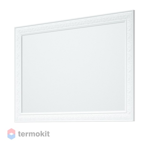 Зеркало с багетной рамой Corozo Классика 105 с подсветкой белый SD-00000862