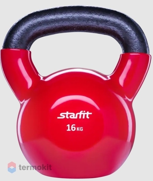 Гиря виниловая Starfit DB-401, красная 16 кг