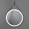 Зеркало OWL 1975 Viken c LED подсветкой 650x650 черный OWLM200201