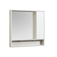 Зеркальный шкаф Акватон Флай 100 белый/дуб крафт 1A237802FAX10