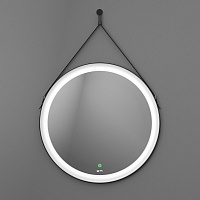 Зеркало OWL 1975 Viken c LED подсветкой 650x650 черный OWLM200201