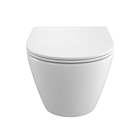 Унитаз подвесной BelBagno UNO-TOR безободковый, с системой смыва "Торнадо", с сиденьем soft close BB5177CH-TOR/SC