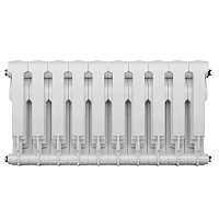 БиМеталлический радиатор Royal Thermo Biliner Bianco Traffico 350 \ 10 секций \ с боковым подключением УЦЕНЕННЫЙ