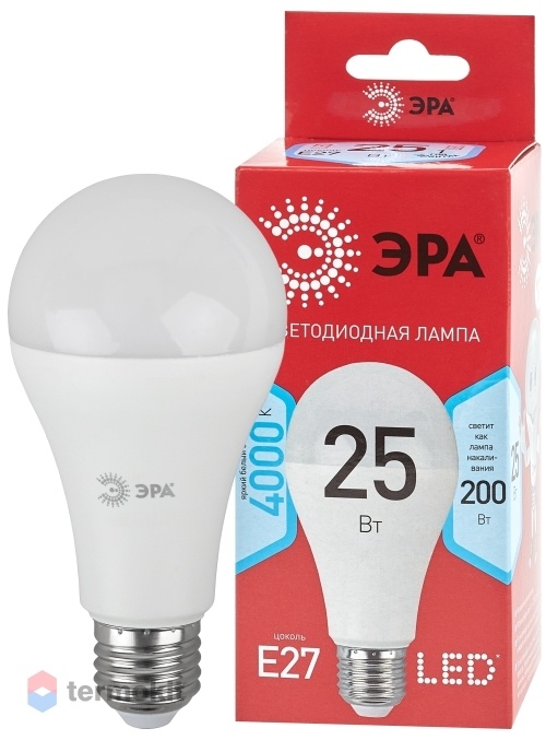 Лампа светодиодная ЭРА LED A65-25W-840-E27 R
