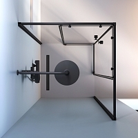 Душевой уголок AM.PM X-Joy 1900x900x900 черный матовый W94G-403-9090-BТ