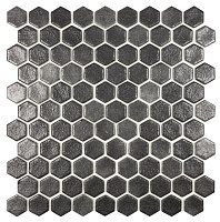 Мозаика Стеклянная Vidrepur Antislip Hex №509 Antid. (на сетке) 30,7x31,7