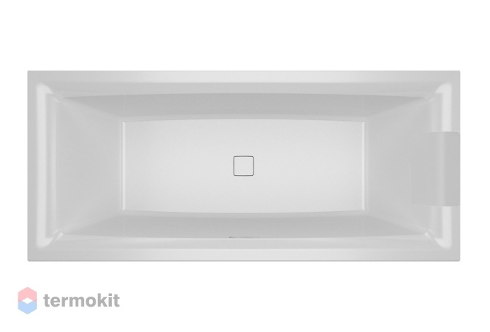 Акриловая ванна Riho Still Square LED R 1800x800 + светодиоды и подголовник с размещением справа B099003005