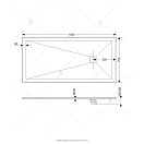 Душевой поддон RGW Stone Tray ST-W 1600х700х25 16152716-01