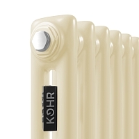 Стальной трубчатый радиатор Kohr Heim 2180/08 секций с боковым подключением 3/4 RAL1015