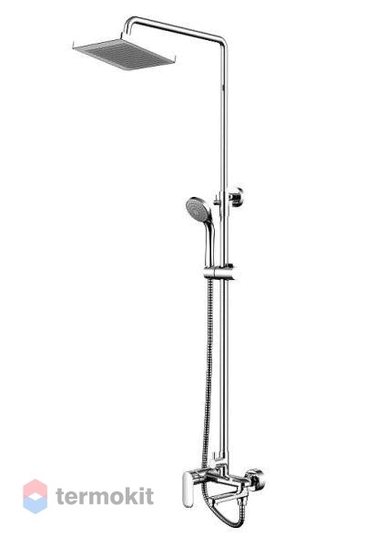Душевая система со смесителем для ванны, верхним и ручным душем Bravat Opal F6125183CP-A4-RUS