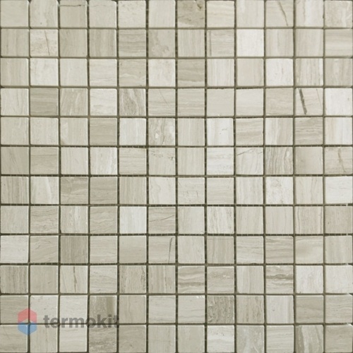 Мозаика Caramelle Mosaic Pietrine 4mm Travertino Silver Pol (2,3x2,3) 29,8x29,8