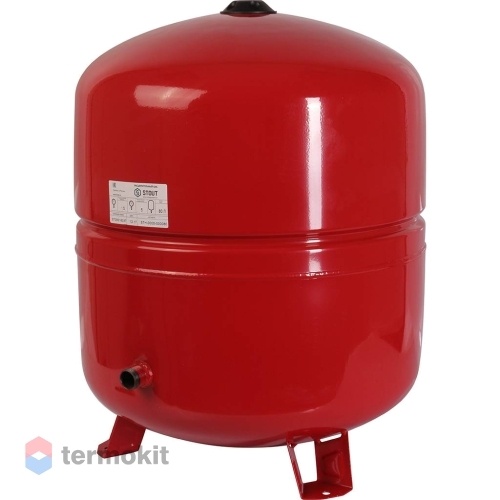 STOUT Расширительный бак на отопление 80 л. (цвет красный) боковое подключение