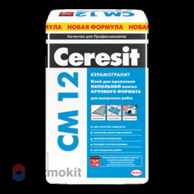 Клей для керамогранита, крупной плитки Ceresit CM 12/25