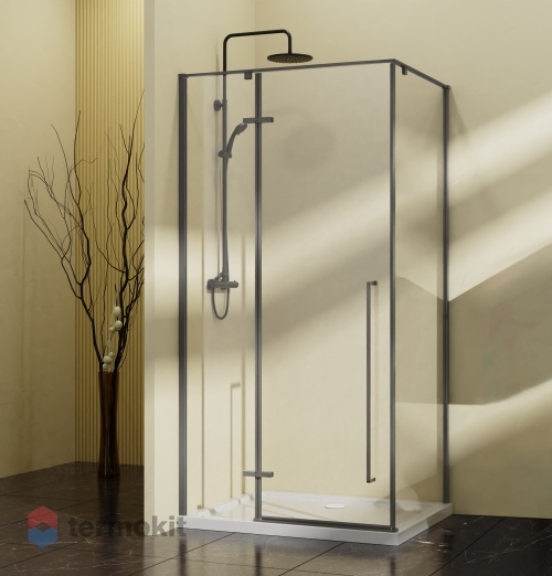 Душевой уголок Vincea Slim-N 1950x1000x900 вороненая сталь VSR-5SN9010CLGM