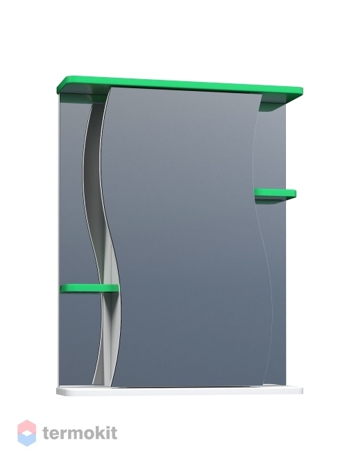 Зеркальный шкаф VIGO Alessandro 55 подвесной зеленый zsh.ALE.55 зел