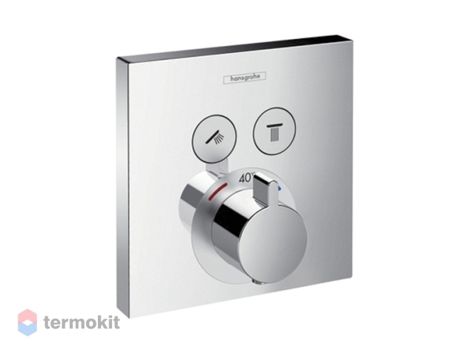 Встраиваемый смеситель для душа Hansgrohe ShowerSelect с термостатом для 2 потребителей 15763000